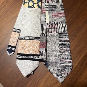 Vintage Mr Cravatte 100% silk ties - set of 2